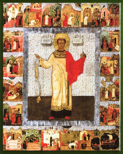 Saint Stephen Russian icon by Unknown
